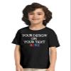 Custom Shirt Toddlers Boys Girls Personalized Text T-Shirt Front/Back Print Black 4T view 1