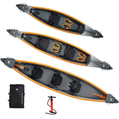 Aqua Marina Unisex Kayak, Orange/Grey, 2 Person - 440 cm