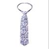 Spring Notion Boys' Cotton Floral Skinny Zipper Tie, Blue/Pink Small view 1