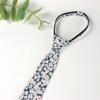 Spring Notion Boys' Cotton Floral Skinny Zipper Tie, Blue/Pink Small view 3