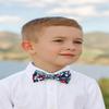 Spring Notion Boys' Cotton Floral Bow Tie, 42-Blue/Red Small view 3
