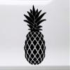 Minglewood Trading White - Pineapple Vinyl Decal - Ananas Trees Tropical Fruit - Die Cut Sticker - 12w x 6h inches view 1