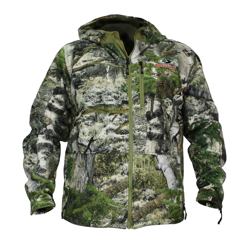 EHG Elite Kodiak All Season Fleece Insulated Waterproof Windproof Ultra Quiet Camo Jacket (MO Mountain Country, 2XL)