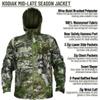 EHG Elite Kodiak All Season Fleece Insulated Waterproof Windproof Ultra Quiet Camo Jacket (MO Mountain Country, 2XL) view 3