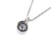 Engraved Compass Necklace, Navigation Compass Necklace for Women Men Best Friends, Fashion Festival Gift Wrap, Silver view 1