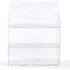 Displays2go Countertop Acrylic Display Case, 3-Tier  Clear (ACKNDSQLG) view 2
