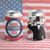 VictoryStore Veterans Day Can Coolers  Patriotic Thank You Veterans Drink Sleeves  Set of 24  12oz Can & Bottle Coolers  Reusable Foam Beverage Sleeves for Military Holidays & Events view 2