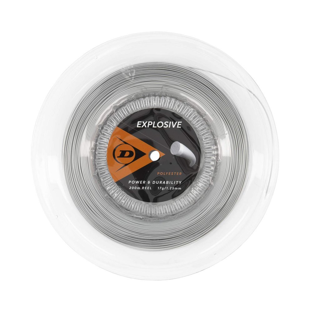 Dunlop Sports Explosive Polyester 17G Tennis String, 660' Reel