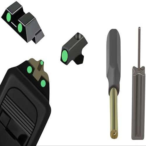 Classic Night Sights for Glock 9/40 Glow in The Dark Night Sight (Classic Night Sights for Glock)