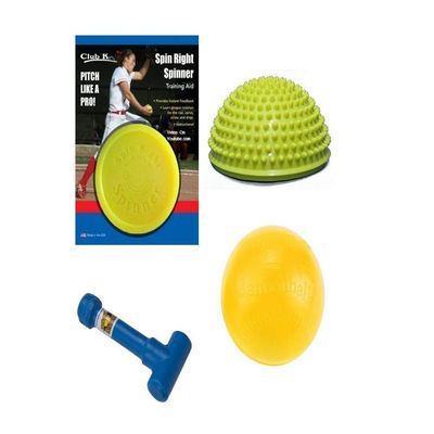 SPIN RIGHT SPINNER + Power POD + The Cannonball + Ernie Parker's Wrist Snapper Fastpitch Softball Pitching Training Aids Equipment Gear