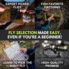 Ventures Fly Co. | 122 Premium Hand Tied Fly Fishing Flies Assortment | Two Fly Boxes Included | Dry, Wet, Nymphs, Streamers, Wooly Buggers, Terrestrials | Trout, Bass Lure Set, Kit, Gift view 4