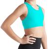 Liakada Girls Stylish & Supportive Basic Sports Bra with Integrated Bra Shelf Liner Dance, Gym, Yoga, Cheer! (Yout X-Large, Turquoise) view 1