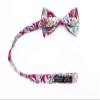 Spring Notion Men's Cotton Floral Print Bow Tie, 30-Blue/Red view 2