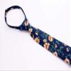 Spring Notion Boys' Cotton Floral Skinny Zipper Tie, Navy/Orange Small view 3