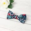 Spring Notion Men's Cotton Floral Print Bow Tie, 42-Blue/Red view 2