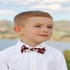 Spring Notion Boys' Cotton Floral Bow Tie, 37-Burgundy Medium view 3