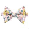 Spring Notion Men's Cotton Floral Print Bow Tie, 33-Ivory view 1