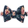 Spring Notion Boys' Cotton Floral Bow Tie, 35-Navy/Orange Medium view 1