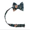 Spring Notion Boys' Cotton Floral Bow Tie, 35-Navy/Orange Medium view 2