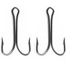 100pcs Double Hook - Small Fly Tying Fishing Hooks High Carbon Steel Sharp Durable Saltwater Hook 9908 (4#) view 1