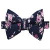 Spring Notion Boys' Cotton Floral Bow Tie, 38-Navy/Pink Small view 1