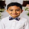 Spring Notion Boys' Cotton Floral Bow Tie, 38-Navy/Pink Small view 3