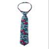 Spring Notion Boys' Cotton Floral Skinny Zipper Tie, Blue/Red Large view 1