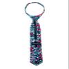 Spring Notion Boys' Cotton Floral Skinny Zipper Tie, Blue/Red Large view 2