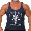 Gold's Gym Tank Top Stringer - Official Licensed ST-1 (XL, Navy) view 1
