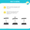 SkyBound Trampoline Springs - 8.5 Inch, 48 Stainless Steel Springs - Heavy Duty Trampoline Springs - Weather Resistant Galvanized Steel with Rubber Tipped Hooks - Spring Replacement Kit with T-Hook view 4
