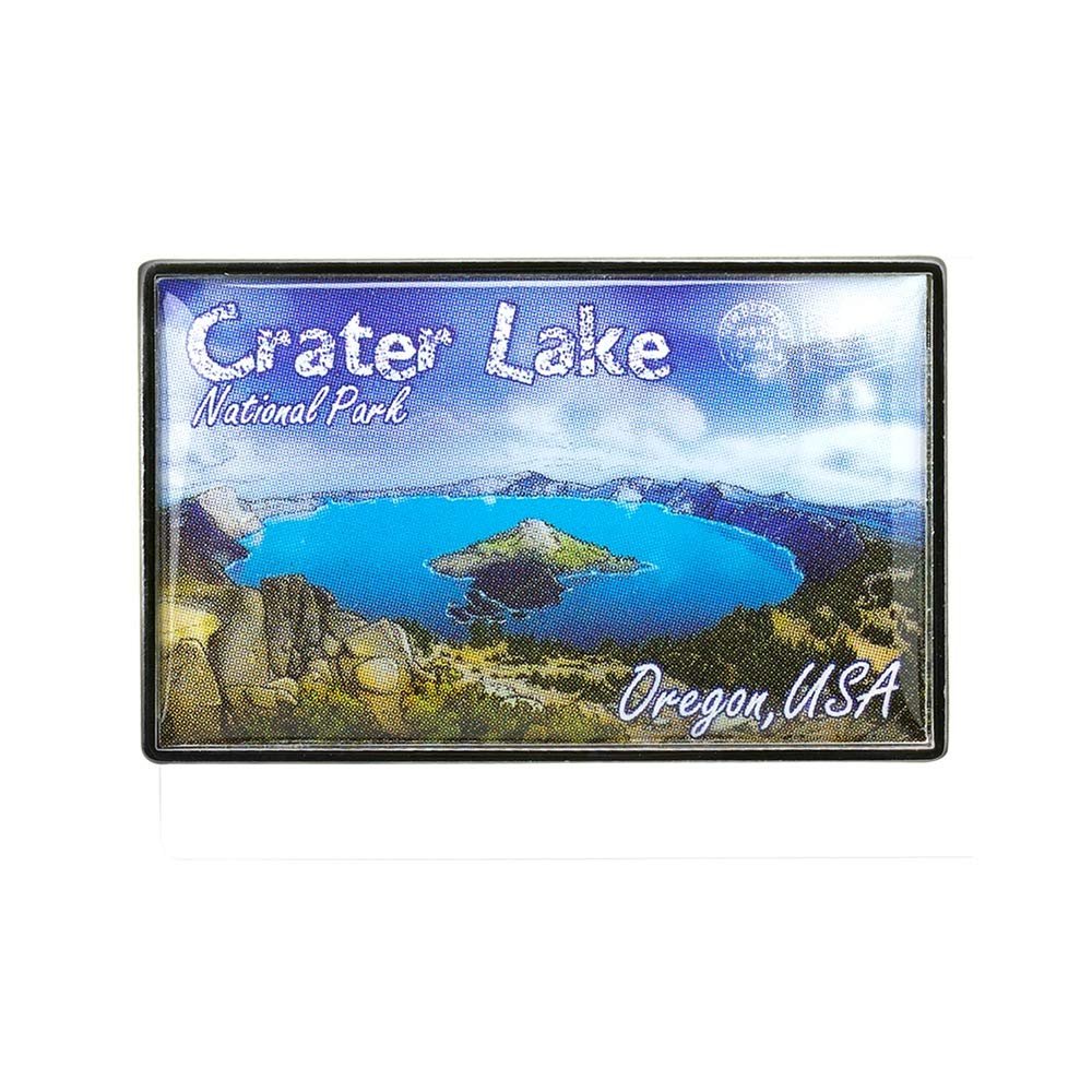 Collectible Novelty Pin for Backpack, Scarf - Made From Jeweler Class Metal - Spartan and the Green Egg Explorer Pin Series: Crater Lake National Park  Oregon, USA (263)