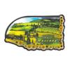 Collectible Novelty Pin for Backpack, Scarf - Made From Jeweler Class Metal - Spartan and the Green Egg Explorer Pin Series: Tuscany, Italy (261) view 1
