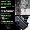 Alien Gear ShapeShift Drop Leg Holster  Fits Glock 17, 22, 31 (Gen 15) & Shadow Systems DR920 Combat  Right Hand  Not Optic Compatible  Tactical Thigh Rig  Made in USA view 2