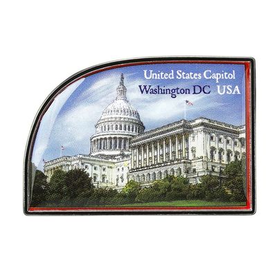 Collectible Novelty Pin for Backpack, Scarf - Made From Jeweler Class Metal - Spartan and the Green Egg Explorer Pin Series: United States Capitol Building - Washington, D.C, USA (287)