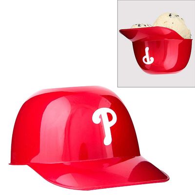 Rawlings Official MLB Batting Helmet Ice Cream/Snack Bowl, 24 Count, Philadelphia Phillies