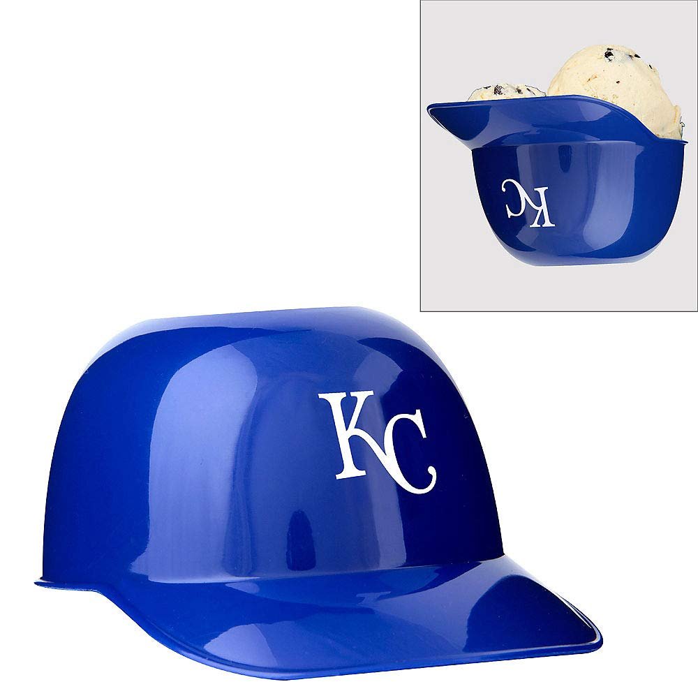 Rawlings Official MLB Batting Helmet Ice Cream/Snack Bowl, 24 Count, Kansas City Royals