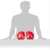 Speedo Unisex Tech Paddle Hand Paddles for Swiming | Training Aids, Lava Red/Chil Blue/Grey, L view 2