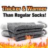 Busy Socks Winter Warm Thermal Socks for Men Women Extra Thick Insulated Heated Crew Boot Socks for Extreme Cold Weather, Medium, 1 Pair Light Grey view 2