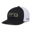 Columbia Unisex PFG Mesh Ball Cap XXL, Black/PFG Hook Patch, One Size view 1