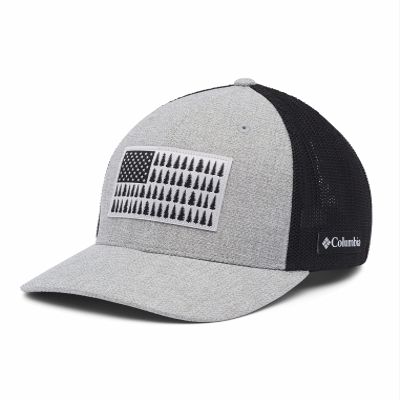 Columbia Unisex Mesh Tree Flag Ball Cap, Breathable, Adjustable
