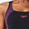 Speedo Boomstar Splice Flyback Swimsuit Black/Pink 32" view 3