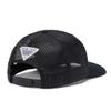Columbia Unisex PFG Mesh Snap Back Hooks Ball Cap, Black/Silver PFG, One Size view 2