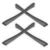 2 Pair Gray Replacement Earsocks for Oakley Quarter Jacket OO9200 Sunglasses view 1