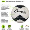 Champion Sports Challenger Soccer Ball, Size 5, Black/White view 3