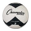 Champion Sports Challenger Soccer Ball, Size 3, Black/White view 1
