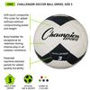 Champion Sports Challenger Soccer Ball, Size 3, Black/White view 3