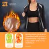 DoLoveY Sauna Jacket For Women Hot Sweat Workout Shirt Body Shaper Neoprene Long Sleeve Slim Sport Top view 3