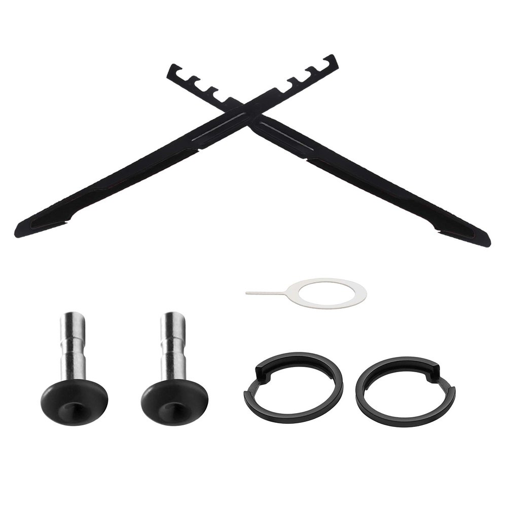 Black Replacement Icon Ring & Screws & Temple Slider for Oakley OO9290