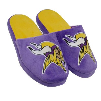 FOCO NFL Minnesota Vikings Men's Slip On Slippers Size XL 13-14