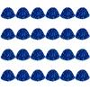 CUGBO 24Pcs Cheerleading Pom Poms, 1 Dozen Handle Metallic Foil Flower Ribbons Cheerleader Pompoms, Kids Children Ball Dance Sports Coaches Game Party Fancy (Blue) view 1